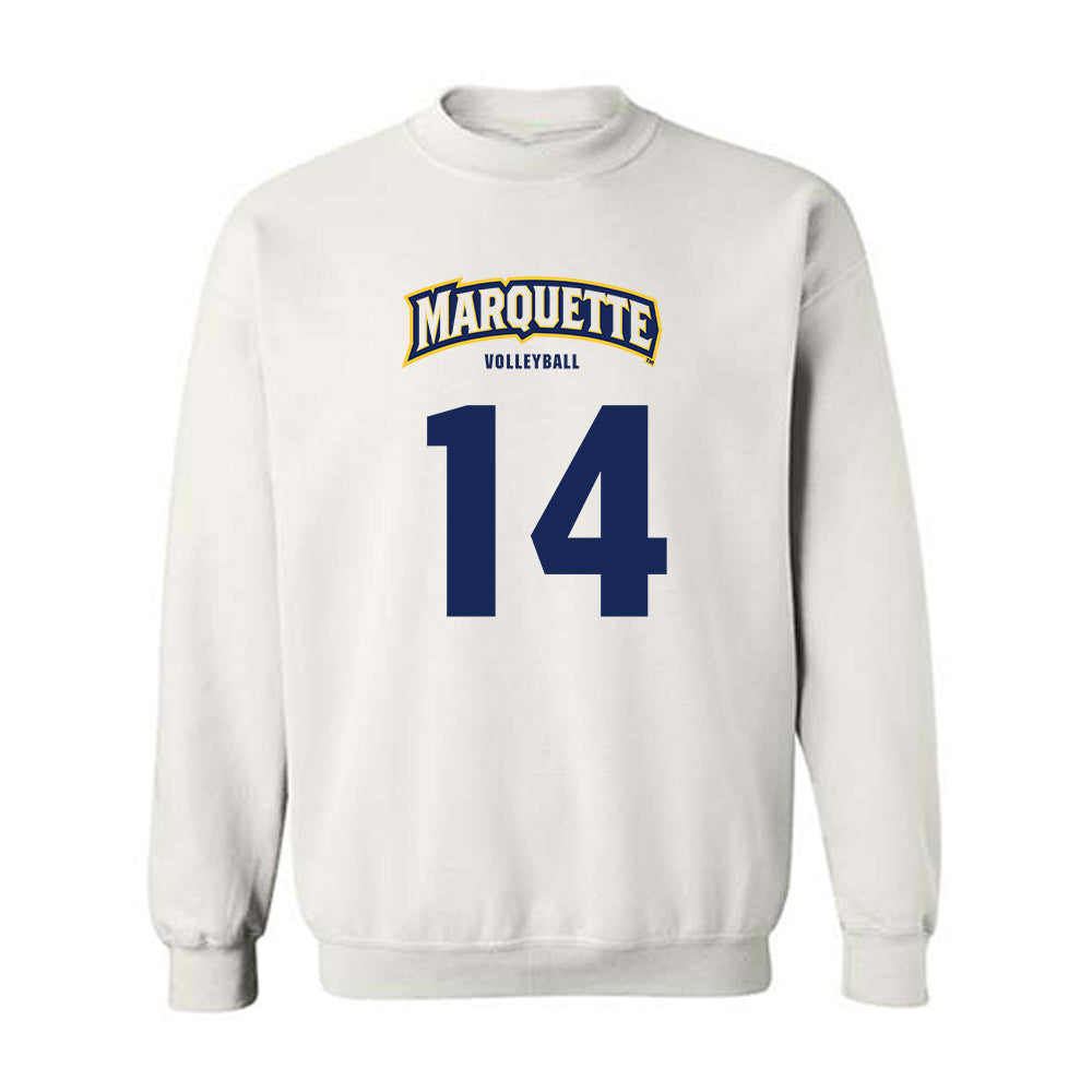 Marquette - NCAA Women's Volleyball : Annika Kowalski - Sports Shersey Crewneck Sweatshirt-0