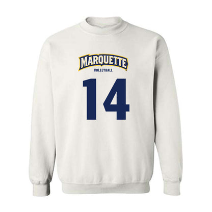 Marquette - NCAA Women's Volleyball : Annika Kowalski - Sports Shersey Crewneck Sweatshirt-0