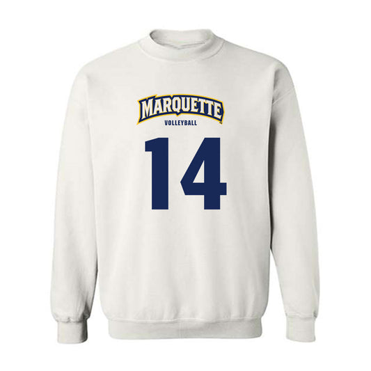 Marquette - NCAA Women's Volleyball : Annika Kowalski - Sports Shersey Crewneck Sweatshirt-0