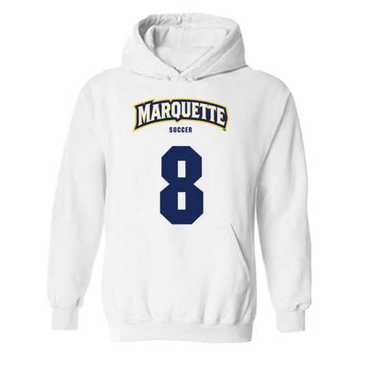 Marquette - NCAA Women's Soccer : Josie Bieda - Sports Shersey Hooded Sweatshirt-0