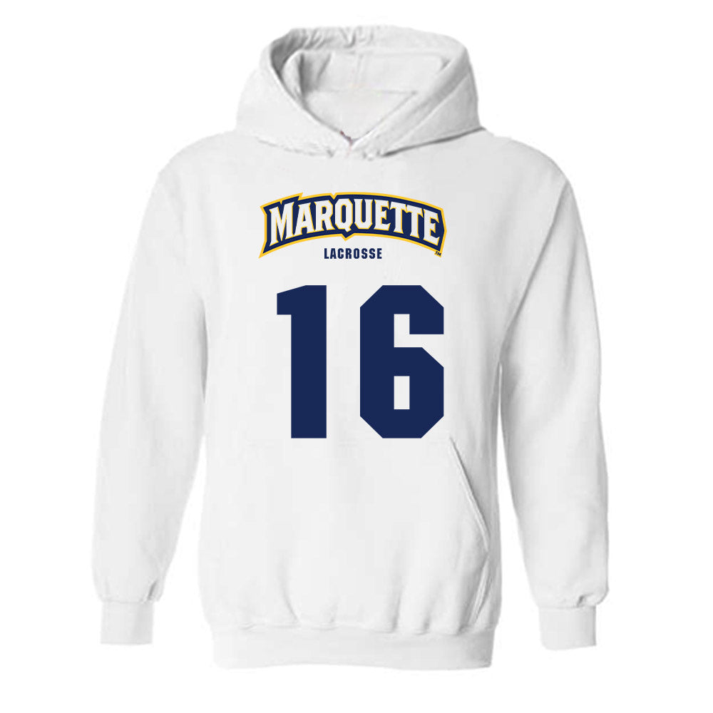 Marquette - NCAA Men's Lacrosse : Nolan Rappis - Sports Shersey Hooded Sweatshirt-0