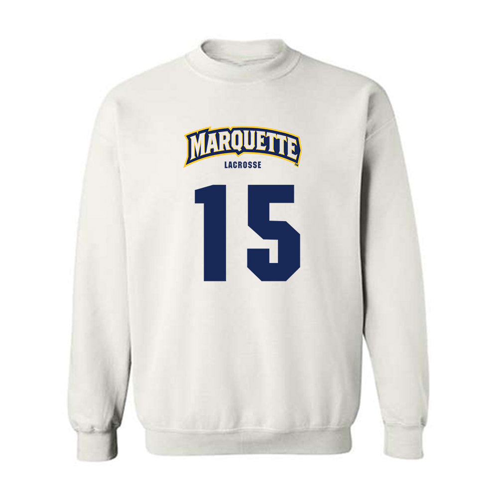 Marquette - NCAA Women's Lacrosse : Mckenna Farrell - Sports Shersey Crewneck Sweatshirt-0
