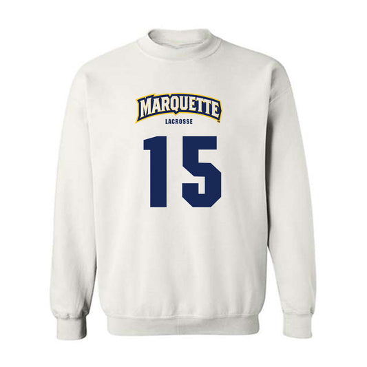 Marquette - NCAA Women's Lacrosse : Mckenna Farrell - Sports Shersey Crewneck Sweatshirt-0