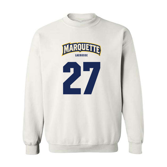 Marquette - NCAA Men's Lacrosse : Parker Leslie - Sports Shersey Crewneck Sweatshirt-0