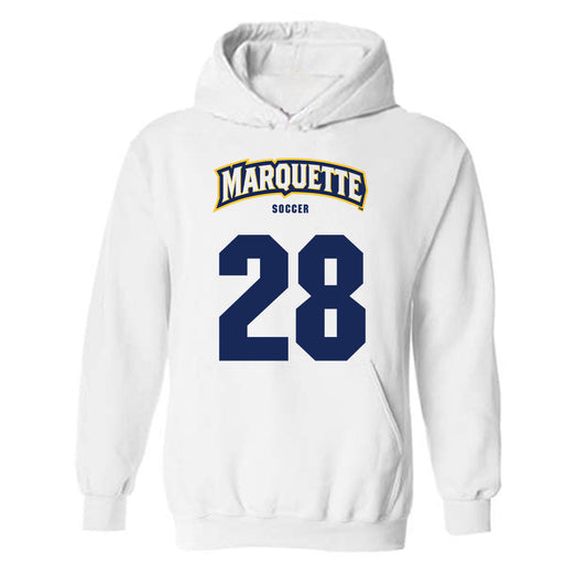 Marquette - NCAA Men's Soccer : Mads Horgoien - Sports Shersey Hooded Sweatshirt-0