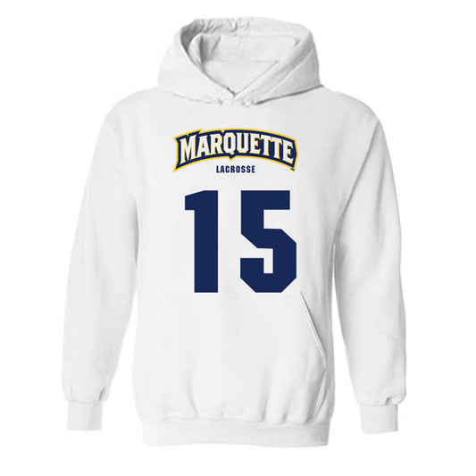 Marquette - NCAA Women's Lacrosse : Mckenna Farrell - Sports Shersey Hooded Sweatshirt-0