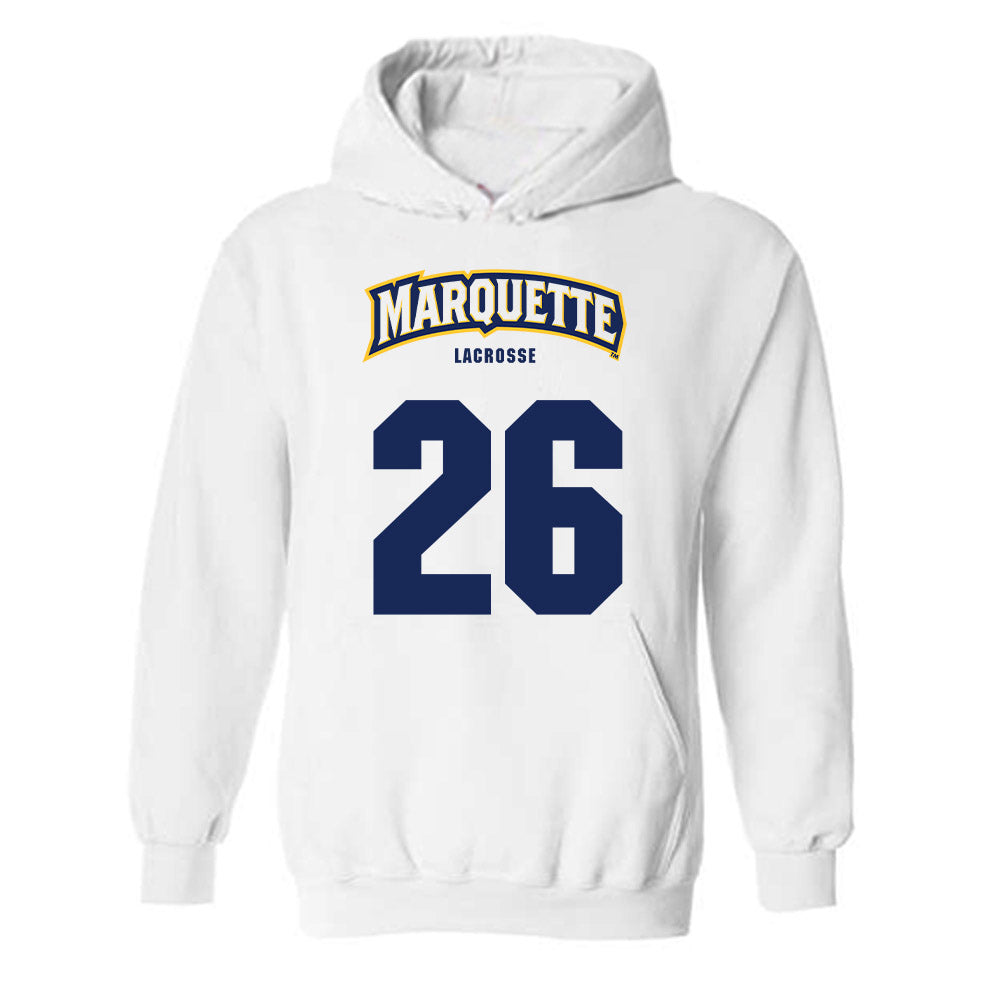 Marquette - NCAA Men's Lacrosse : Zach Hulme - Sports Shersey Hooded Sweatshirt