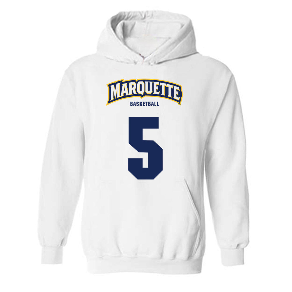 Marquette - NCAA Men's Basketball : Colton Crowdis - Sports Shersey Hooded Sweatshirt-0