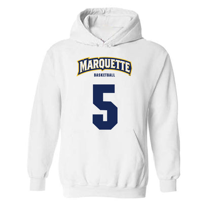 Marquette - NCAA Men's Basketball : Colton Crowdis - Sports Shersey Hooded Sweatshirt-0