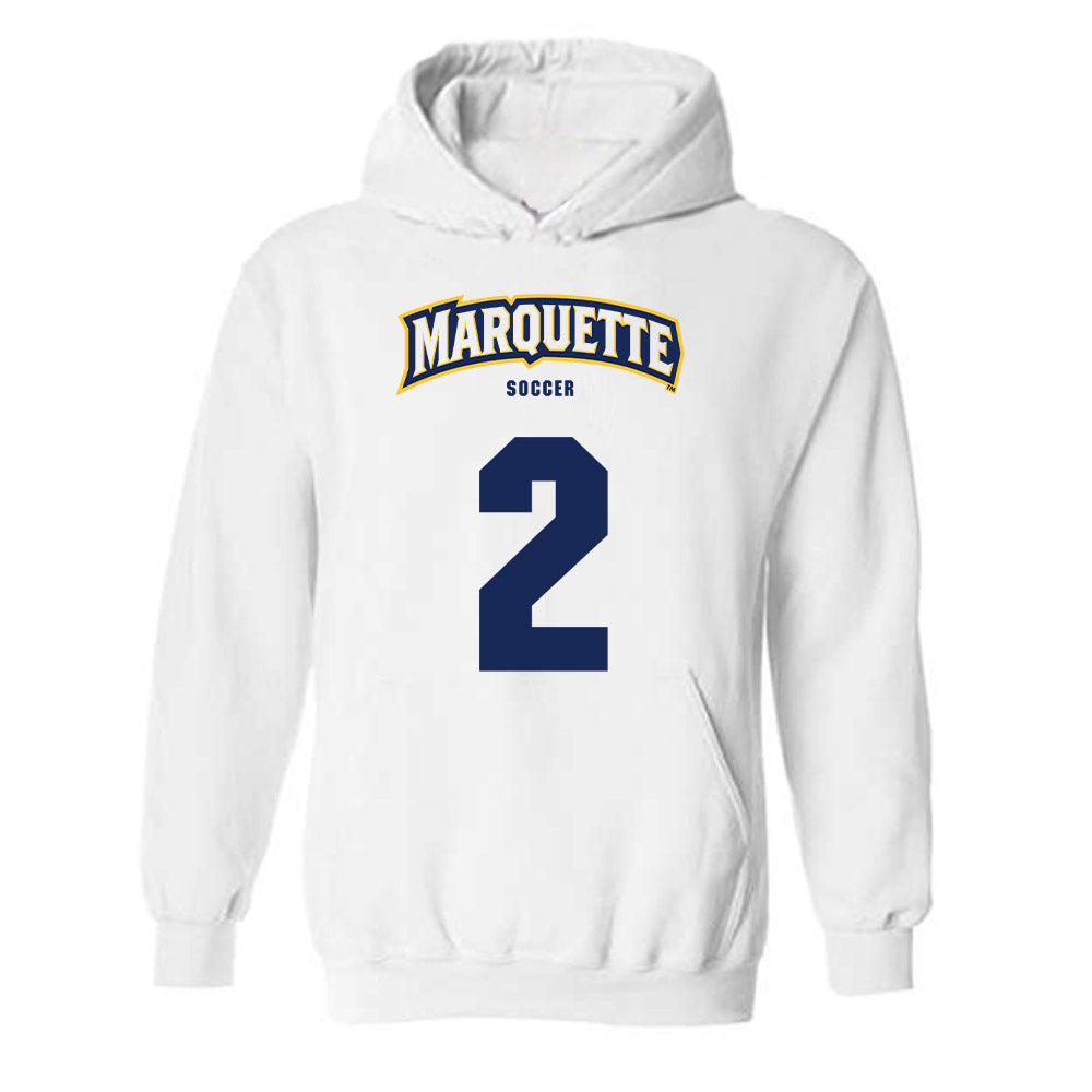 Marquette - NCAA Women's Soccer : Kaylie Sheehan - Sports Shersey Hooded Sweatshirt-0