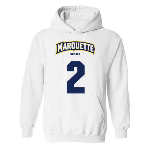 Marquette - NCAA Women's Soccer : Kaylie Sheehan - Sports Shersey Hooded Sweatshirt-0