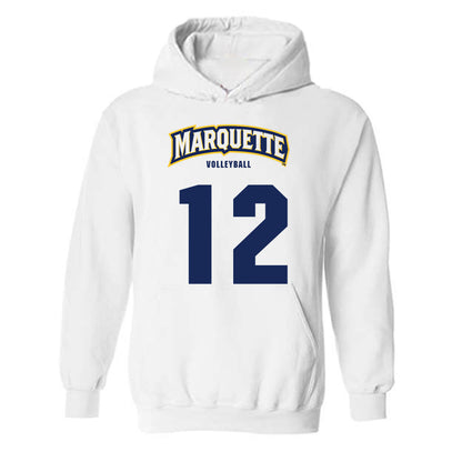 Marquette - NCAA Women's Volleyball : Aubrey Hicks - Sports Shersey Hooded Sweatshirt-0