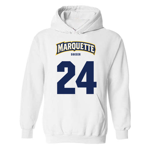 Marquette - NCAA Women's Soccer : Megan Murray - Sports Shersey Hooded Sweatshirt-0
