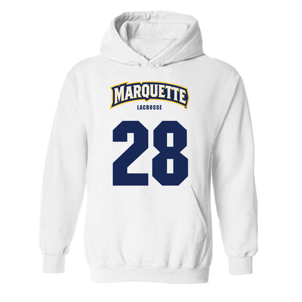 Marquette - NCAA Men's Lacrosse : Brock Duerring - Sports Shersey Hooded Sweatshirt-0