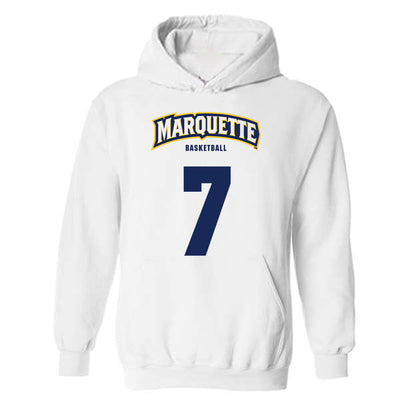 Marquette - NCAA Men's Basketball : Ian Miletic - Sports Shersey Hooded Sweatshirt-0