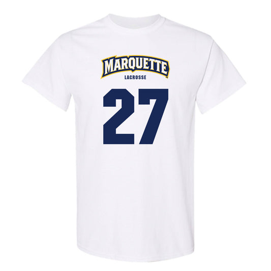 Marquette - NCAA Men's Lacrosse : Parker Leslie - Sports Shersey T-Shirt-0