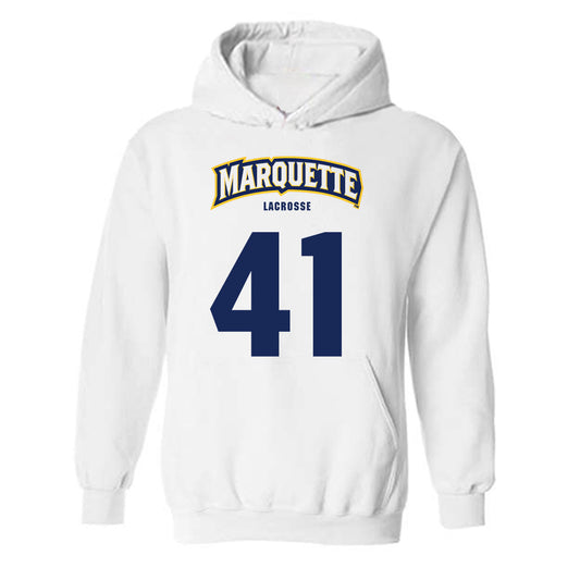 Marquette - NCAA Men's Lacrosse : Troy Teff - Sports Shersey Hooded Sweatshirt-0