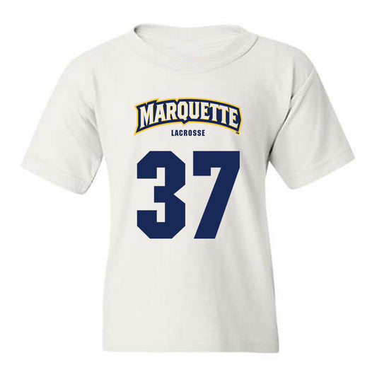 Marquette - NCAA Men's Lacrosse : Pierce Johnstone Clark - Sports Shersey Youth T-Shirt-0