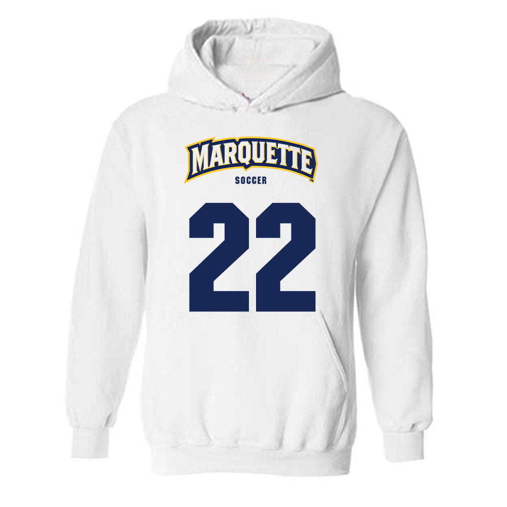 Marquette - NCAA Men's Soccer : Clayton Hamler - Sports Shersey Hooded Sweatshirt-0