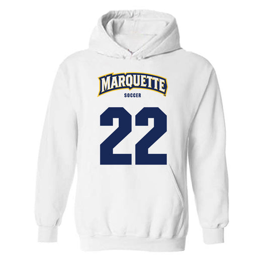 Marquette - NCAA Men's Soccer : Clayton Hamler - Sports Shersey Hooded Sweatshirt-0