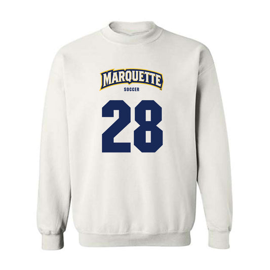 Marquette - NCAA Men's Soccer : Mads Horgoien - Sports Shersey Crewneck Sweatshirt-0