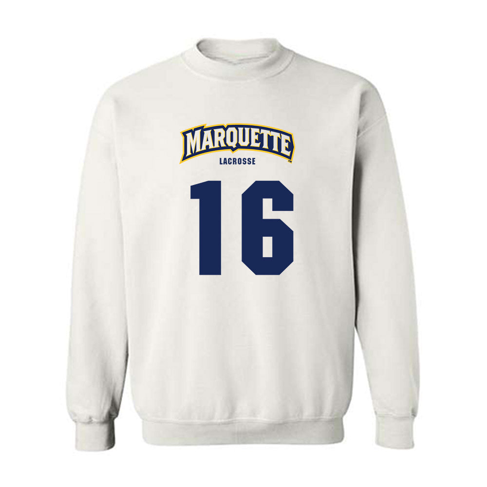 Marquette - NCAA Men's Lacrosse : Nolan Rappis - Sports Shersey Crewneck Sweatshirt-0