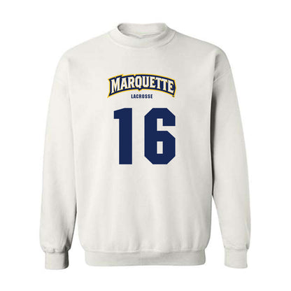Marquette - NCAA Men's Lacrosse : Nolan Rappis - Sports Shersey Crewneck Sweatshirt-0