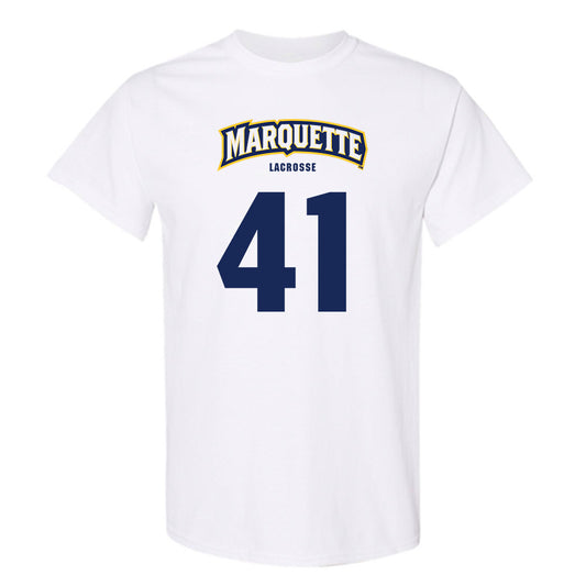 Marquette - NCAA Men's Lacrosse : Troy Teff - Sports Shersey T-Shirt-0