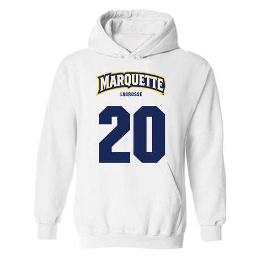 Marquette - NCAA Men's Lacrosse : Michael Maloney - Sports Shersey Hooded Sweatshirt-0