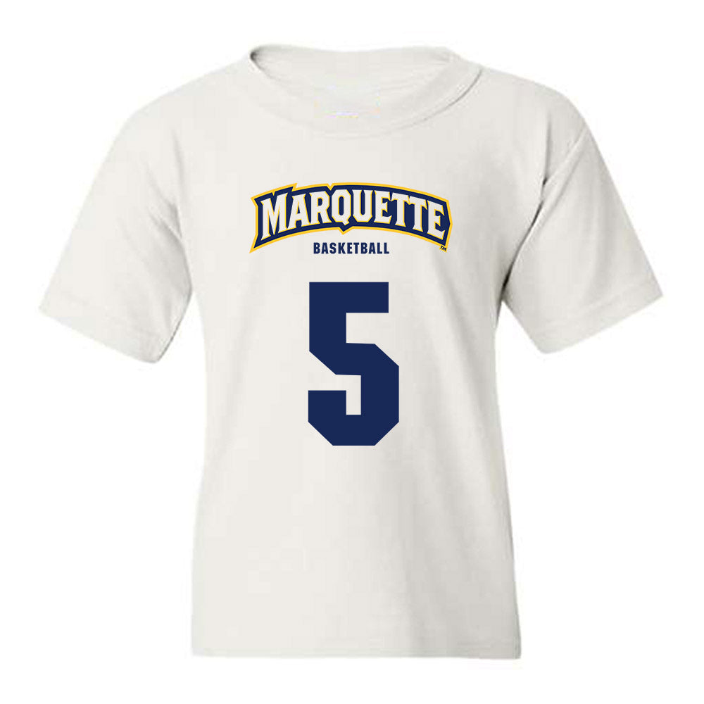 Marquette - NCAA Men's Basketball : Colton Crowdis - Sports Shersey Youth T-Shirt-0