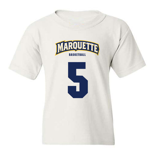 Marquette - NCAA Men's Basketball : Colton Crowdis - Sports Shersey Youth T-Shirt-0
