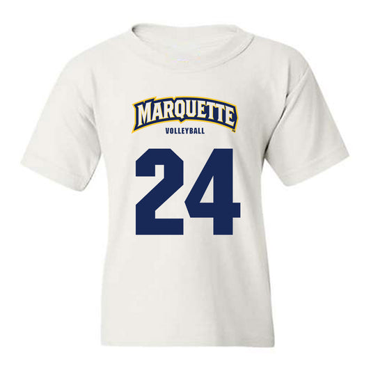Marquette - NCAA Women's Volleyball : Avery Helms - Sports Shersey Youth T-Shirt-0