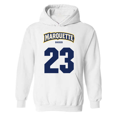 Marquette - NCAA Men's Soccer : Drew Mullins - Sports Shersey Hooded Sweatshirt-0