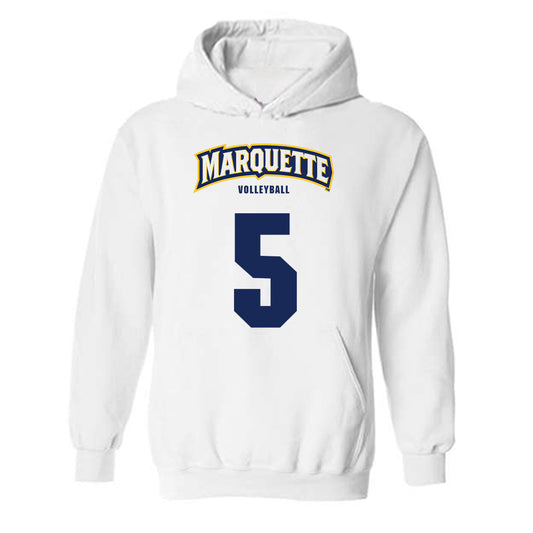 Marquette - NCAA Women's Volleyball : Calli Kenny - Sports Shersey Hooded Sweatshirt-0