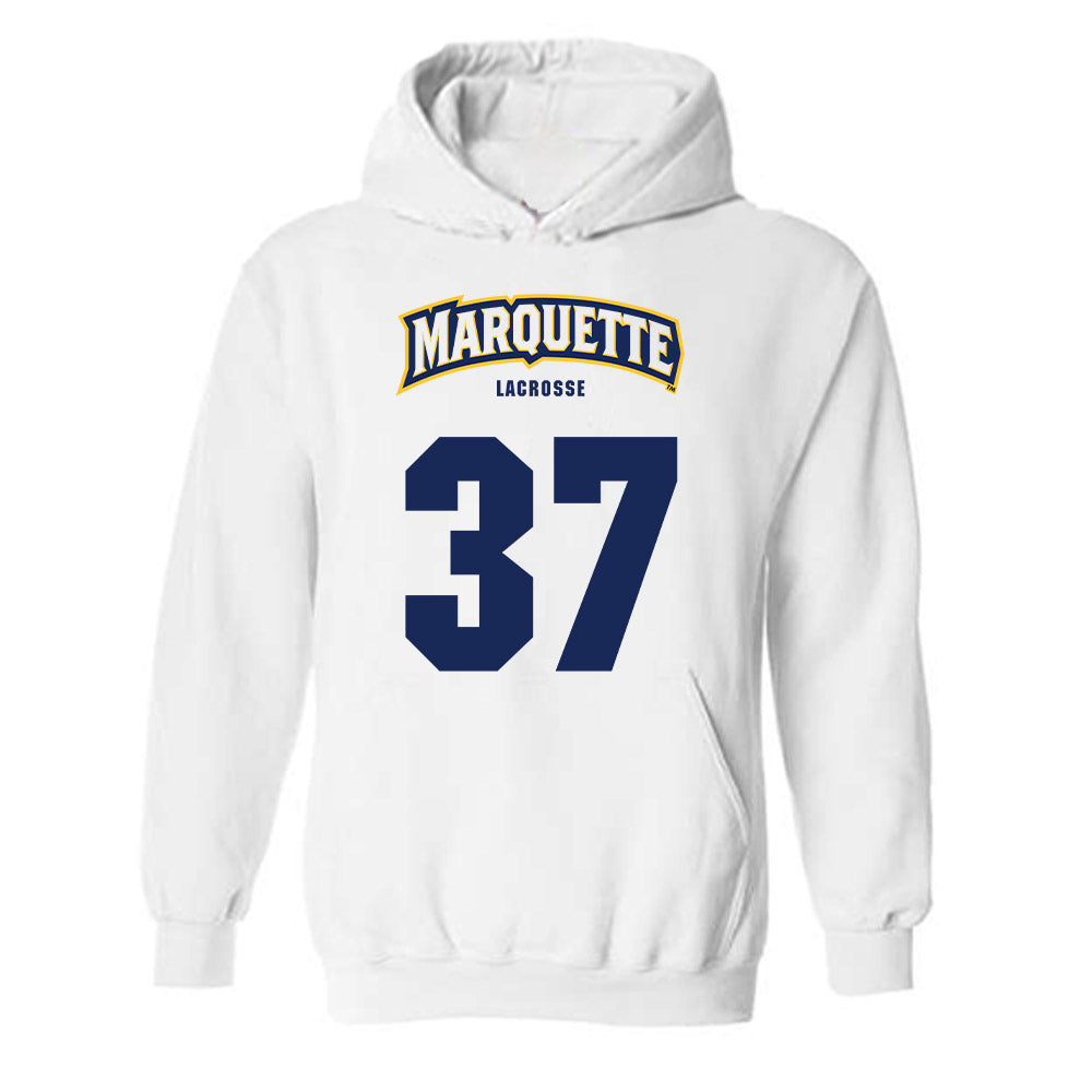 Marquette - NCAA Men's Lacrosse : Pierce Johnstone Clark - Sports Shersey Hooded Sweatshirt-0