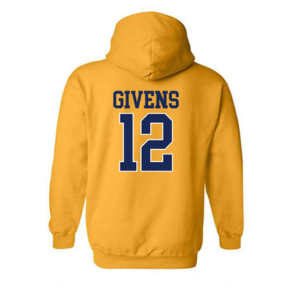 Marquette - NCAA Women's Basketball : Mackenzie Givens - Sports Shersey Hooded Sweatshirt-1