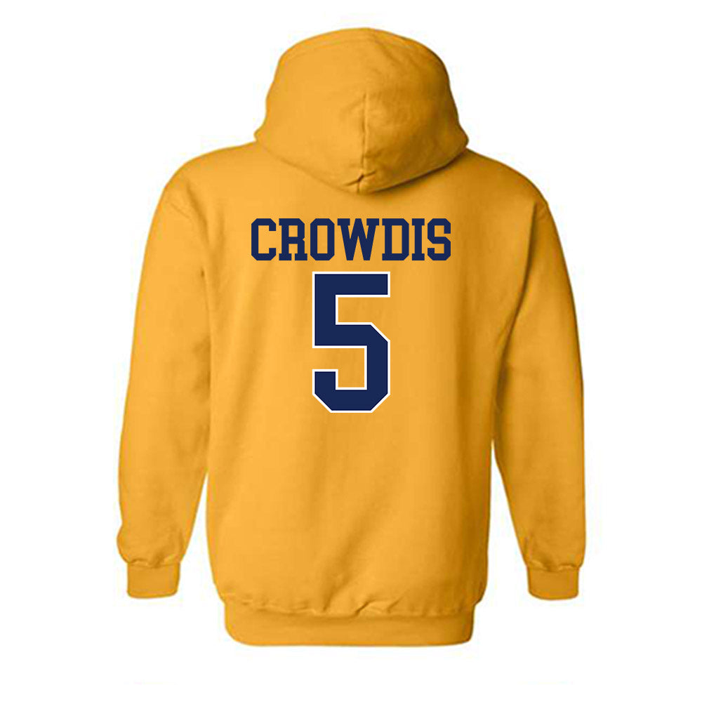 Marquette - NCAA Men's Basketball : Colton Crowdis - Sports Shersey Hooded Sweatshirt-1