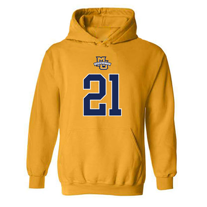 Marquette - NCAA Men's Basketball : Alex Egbuonu - Sports Shersey Hooded Sweatshirt-0