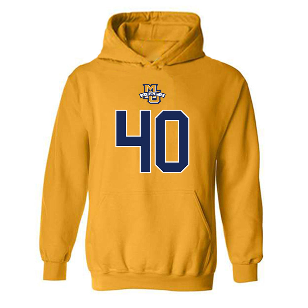Marquette - NCAA Men's Basketball : Casey O'Malley - Sports Shersey Hooded Sweatshirt-0