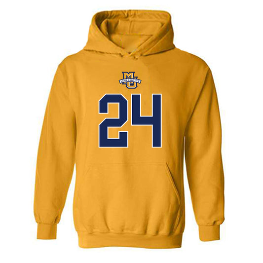 Marquette - NCAA Women's Basketball : JJ Barnes - Sports Shersey Hooded Sweatshirt-0