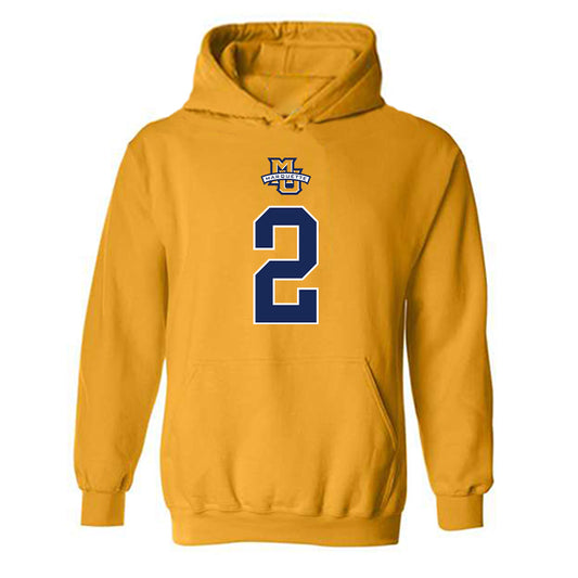 Marquette - NCAA Women's Basketball : Kinley Asp - Sports Shersey Hooded Sweatshirt-0