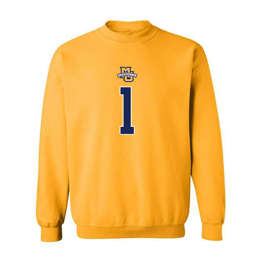 Marquette - NCAA Women's Basketball : Brooklyn Hall - Sports Shersey Crewneck Sweatshirt-0