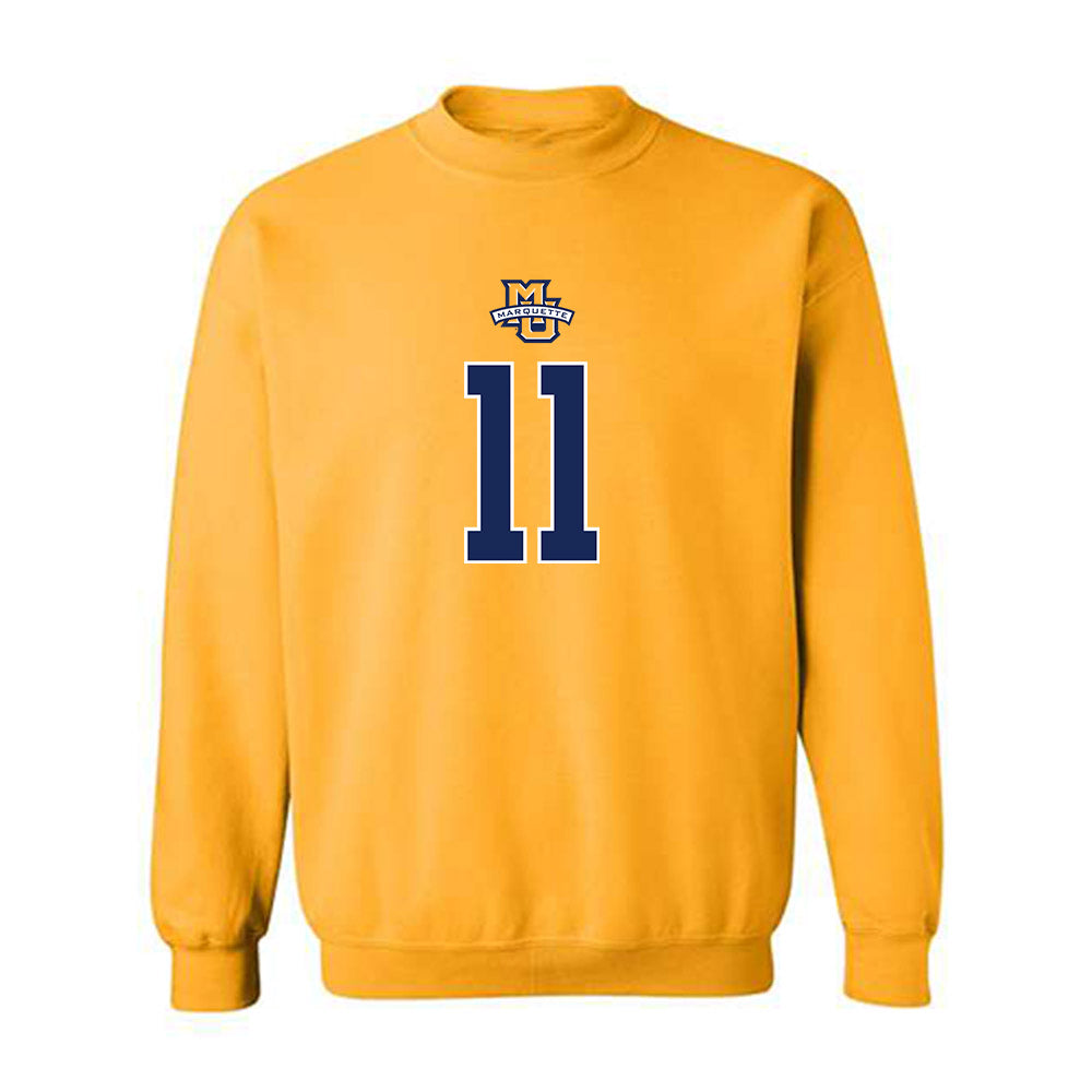 Marquette - NCAA Women's Basketball : Yuhan Lin - Sports Shersey Crewneck Sweatshirt-0