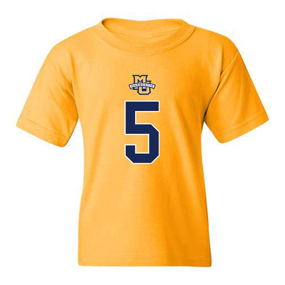 Marquette - NCAA Men's Basketball : Colton Crowdis - Sports Shersey Youth T-Shirt-0