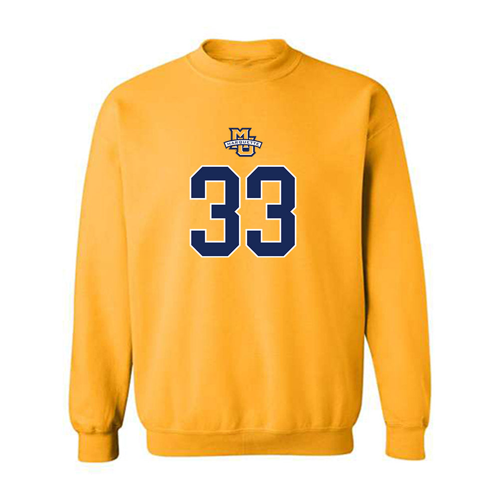Marquette - NCAA Men's Basketball : Ethan Johnston - Sports Shersey Crewneck Sweatshirt-0