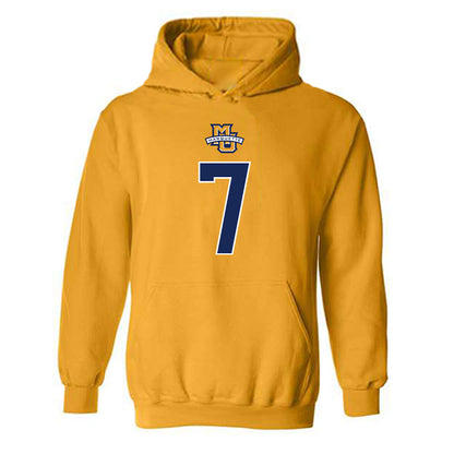 Marquette - NCAA Men's Basketball : Ian Miletic - Sports Shersey Hooded Sweatshirt-0