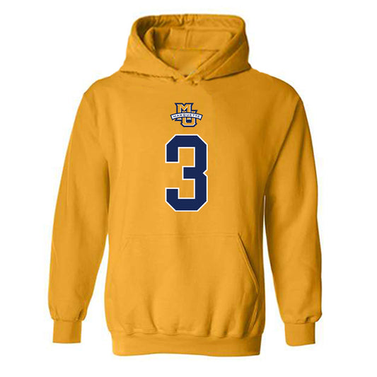 Marquette - NCAA Women's Basketball : Se'Crette Carter - Sports Shersey Hooded Sweatshirt-0