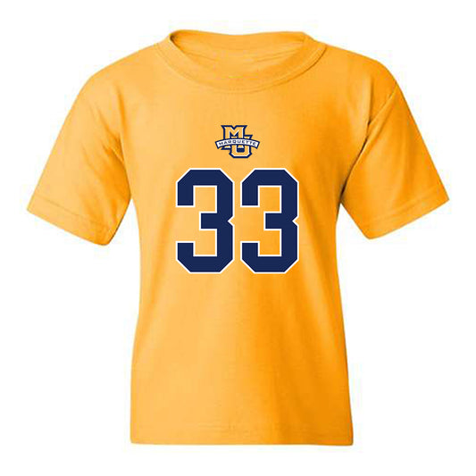 Marquette - NCAA Men's Basketball : Ethan Johnston - Sports Shersey Youth T-Shirt-0