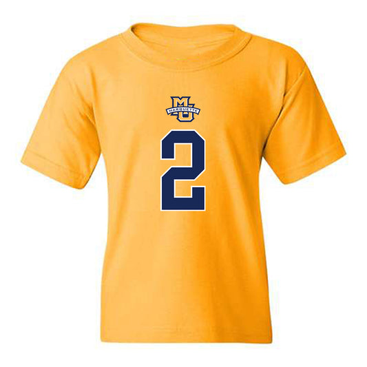 Marquette - NCAA Women's Basketball : Kinley Asp - Sports Shersey Youth T-Shirt-0