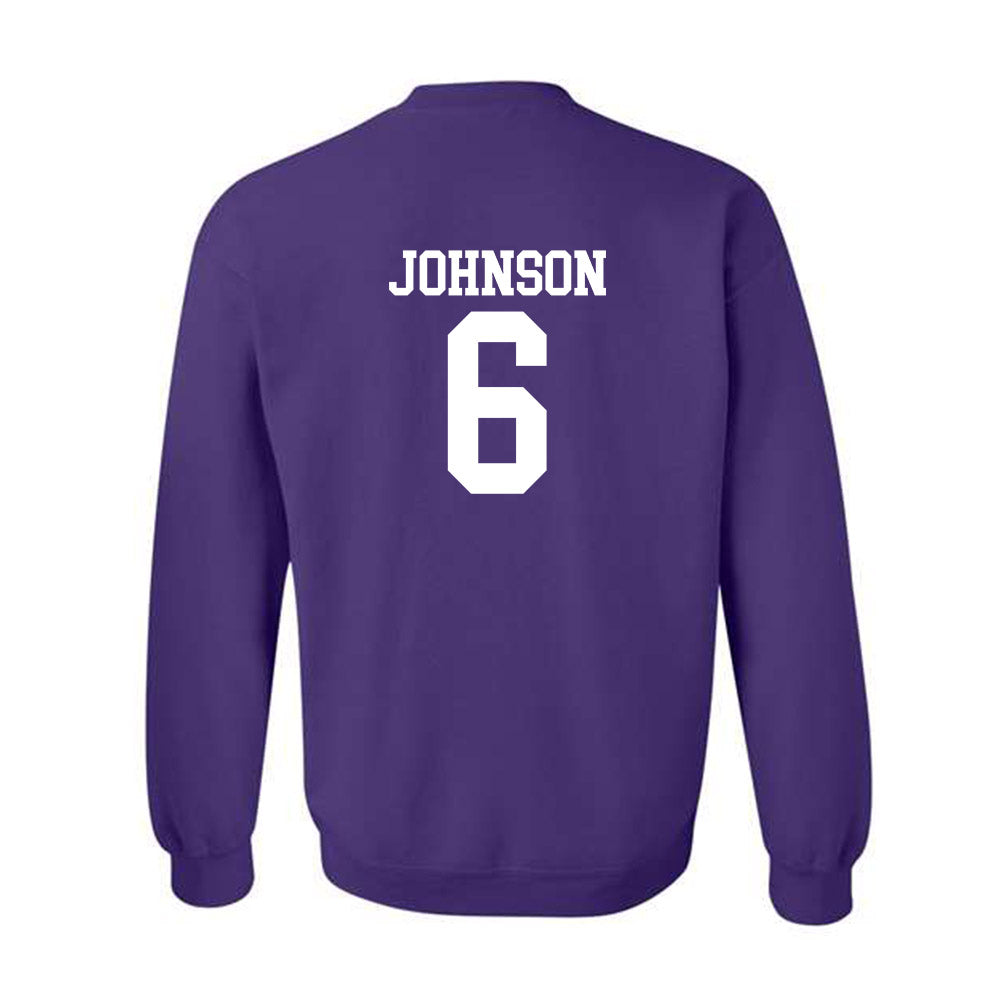 Kansas State - NCAA Men's Basketball : Marcus Johnson - Classic Shersey Crewneck Sweatshirt-1
